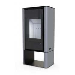 Сталева піч Defro Home SOLUM LOG Сірий