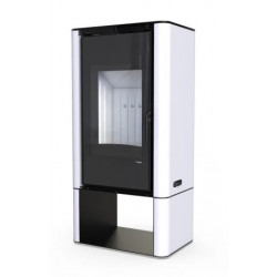 Сталева піч Defro Home SOLUM LOG Білий