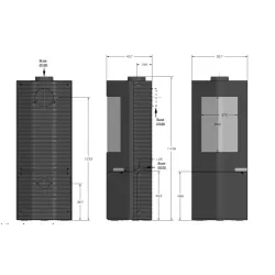 Піч-камін MOAI Invicta Піч-камін MOAI Invicta